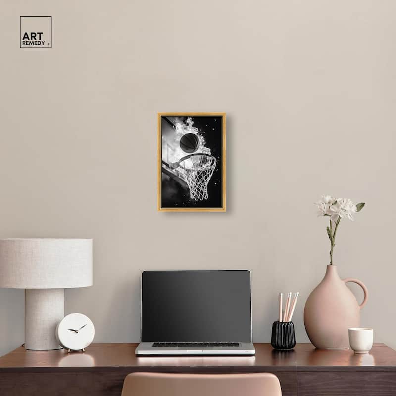 Scorch Some Hoops Canvas by Art Remedy