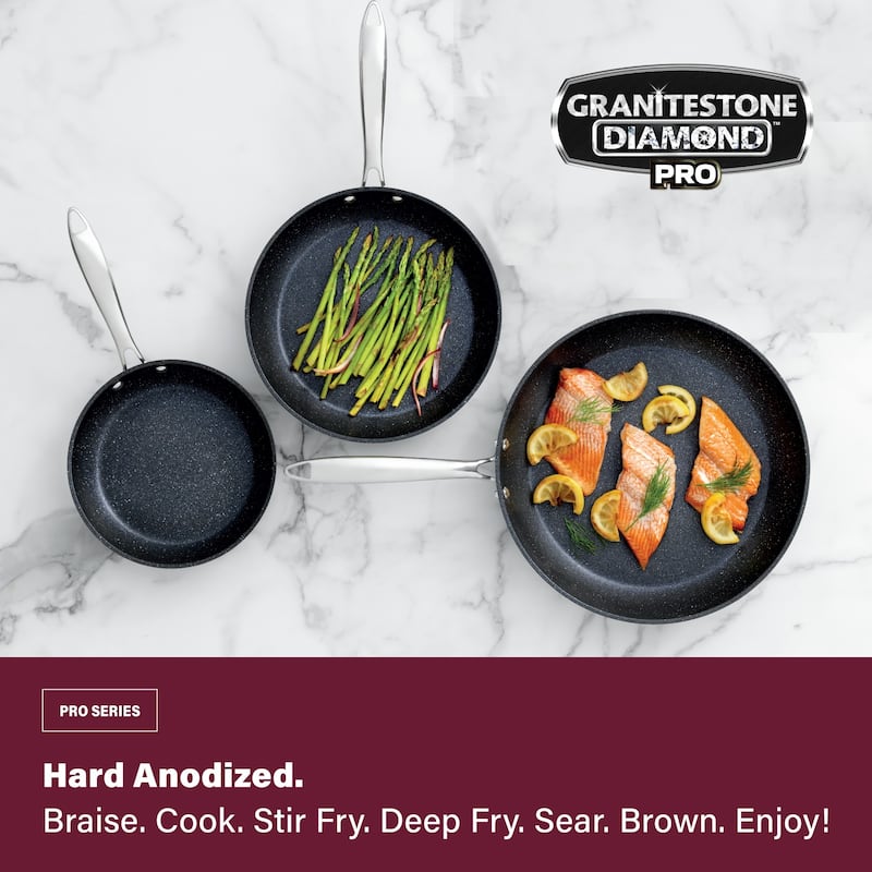 Granitestone Diamond Pro 13 Piece Nonstick Pots and Pans Cookware Set