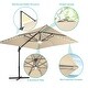 preview thumbnail 6 of 40, BONOSUKI 11.5x9FT LED Cantilever Patio Umbrella with 360 Rotation