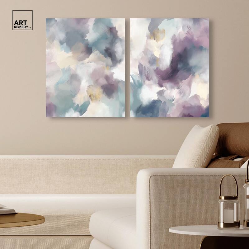 Golden Reflections Canvas Set of 2 by Art Remedy, Gallery Wrapped
