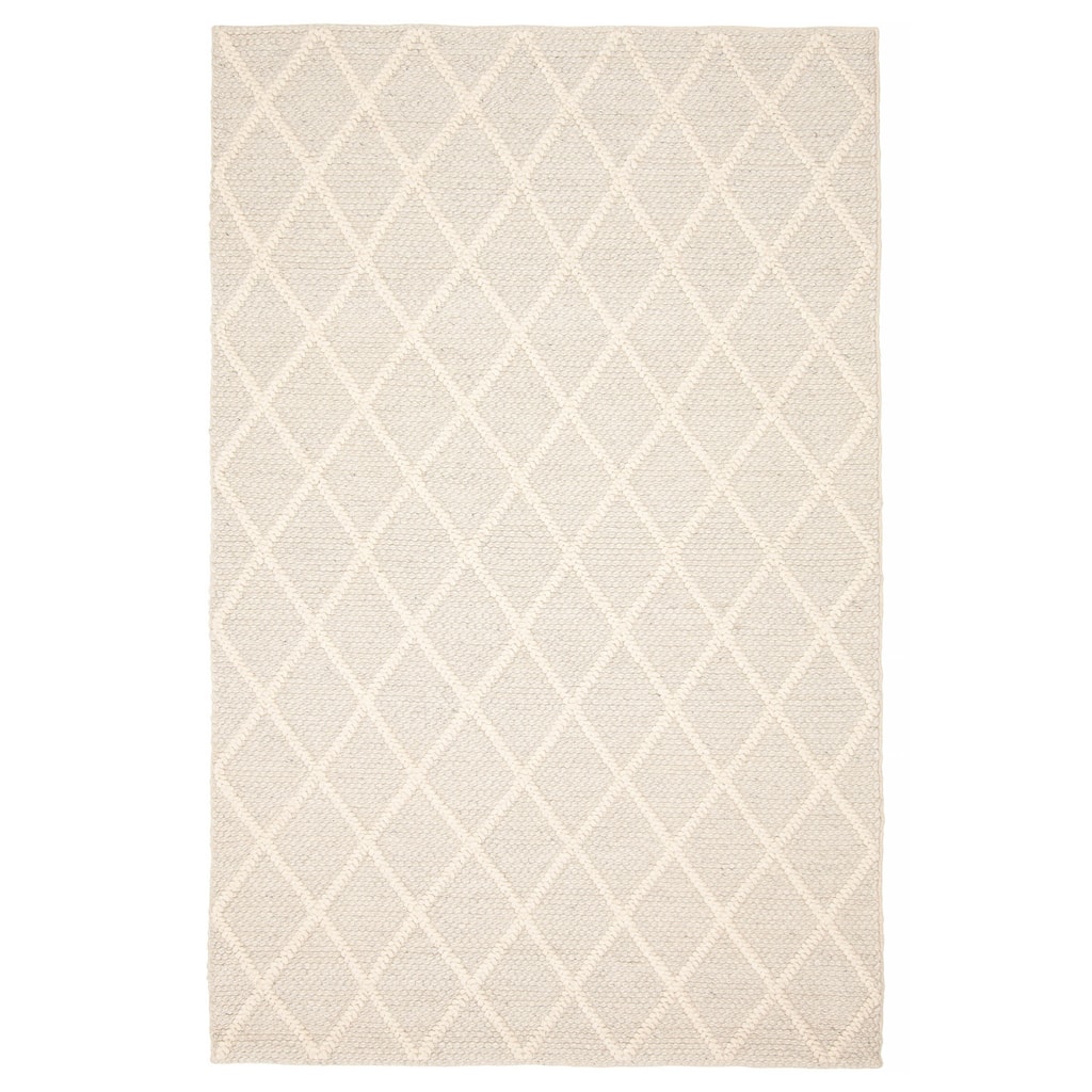 ECARPETGALLERY Braid weave Sienna Grey Wool Rug - 5'1 x 7'11