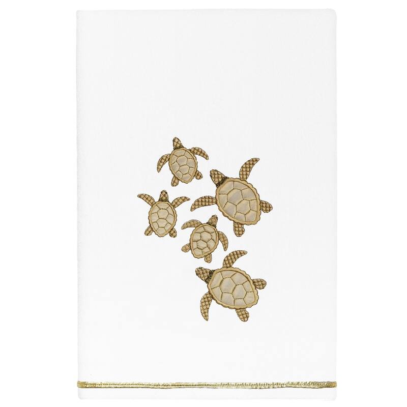 Authentic Hotel and Spa Turkish Cotton Tortuga 3PC Embellished Towel Set