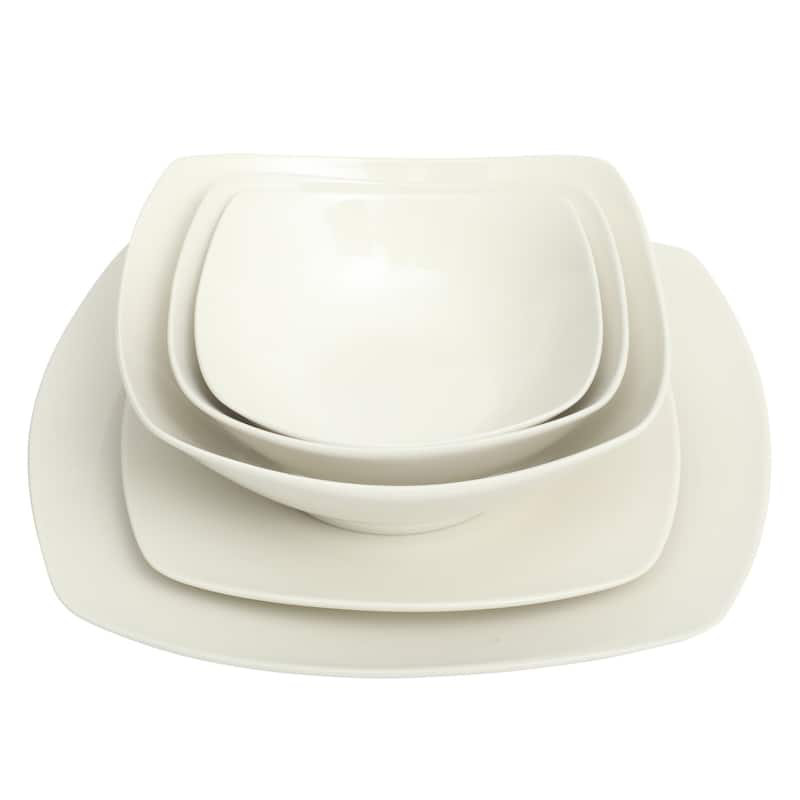 Gibson Home Rothenberg Stackable 40-Piece Porcelain Dinnerware Set