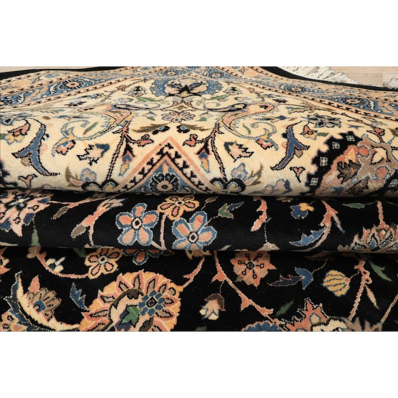 11'11''x18'6'' Hand Knotted Wool Black Pak Perzian 300 KPSI Rug - 11' 11'' x 18' 6''