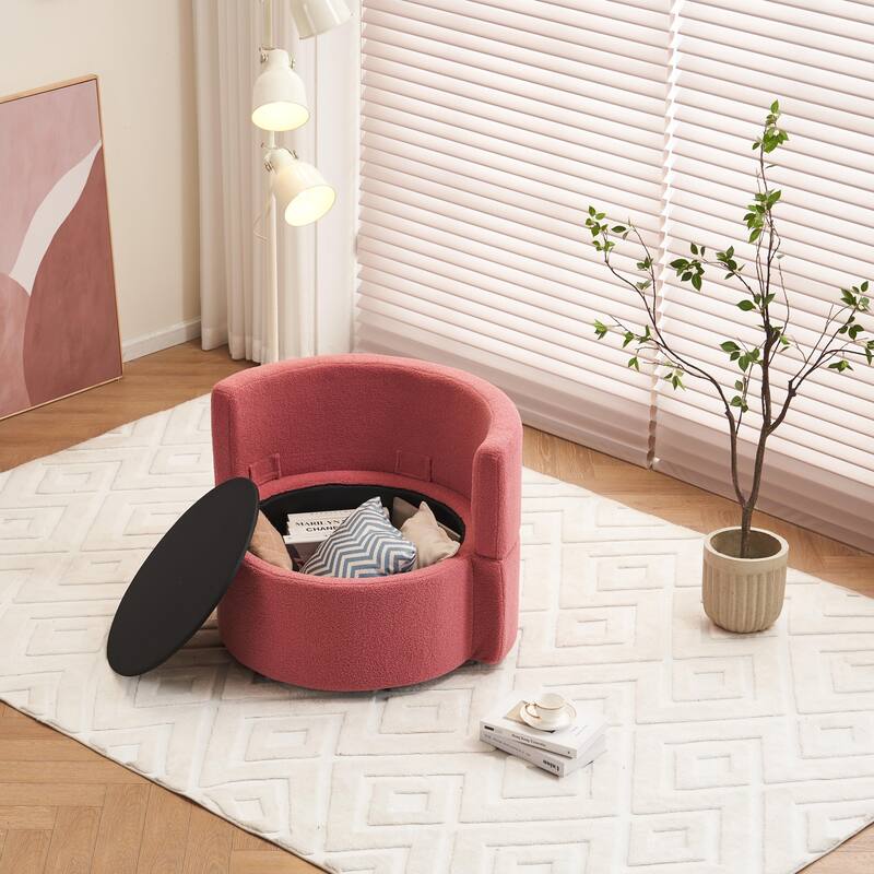 Multifunctional Teddy Fabric Chair for Living Room
