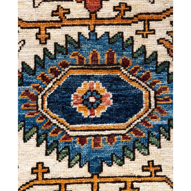 Serapi One-of-a-Kind Hand-Knotted Area Rug - Ivory - 4' 1" x 6' 0"