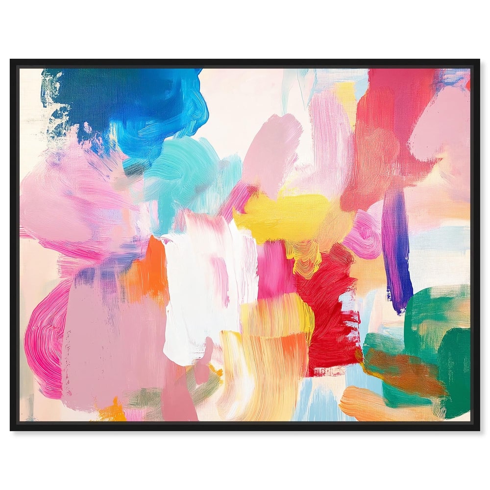 Pastel Riot II Colorful Canvas by Art Remedy