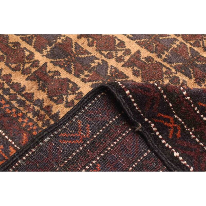 ECARPETGALLERY Hand-knotted Teimani Light Brown Wool Rug - 3'0 x 3'9