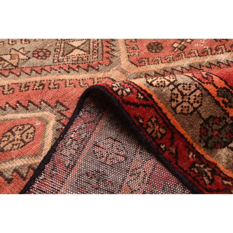 ECARPETGALLERY Hand-knotted Antalya Vintage Dark Copper Wool Rug - 3'6 x 9'1