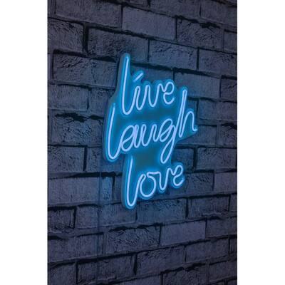 14" Novelty Live Laugh Love Led Neon Sign Wall Décor