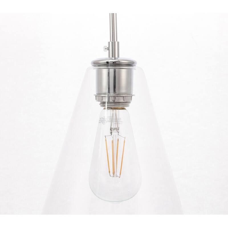 Gerald 1-light Elongated Glass Shade Hanging Pendant Light