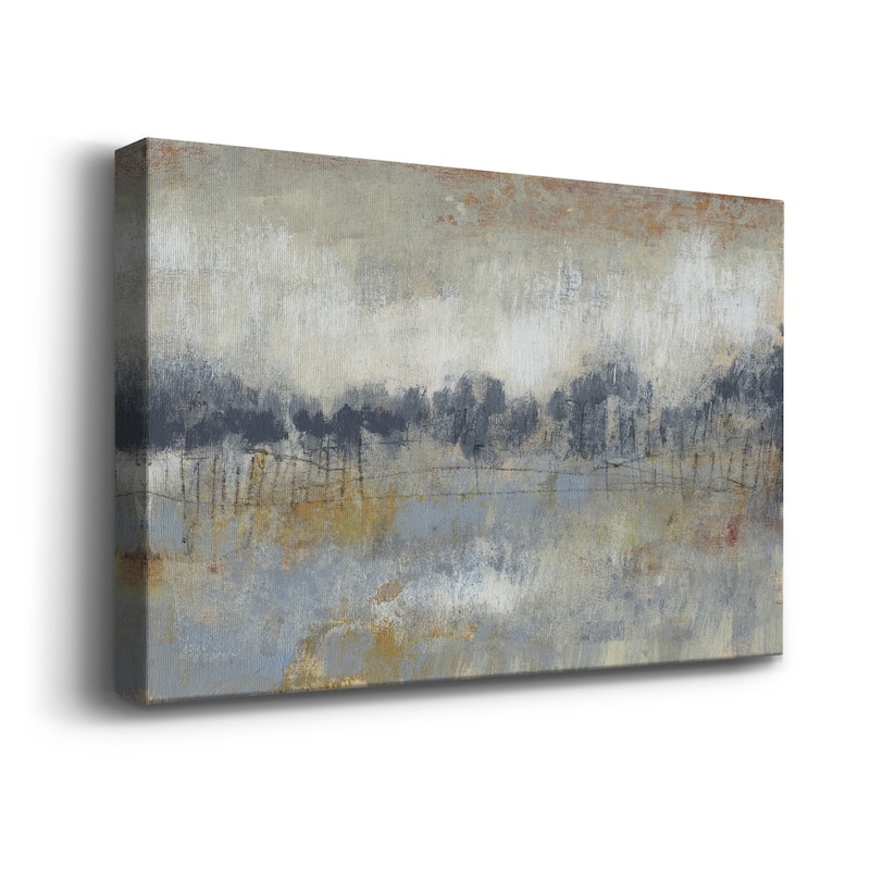 Cool Grey Horizon II Premium Gallery Wrapped Canvas - Ready to Hang