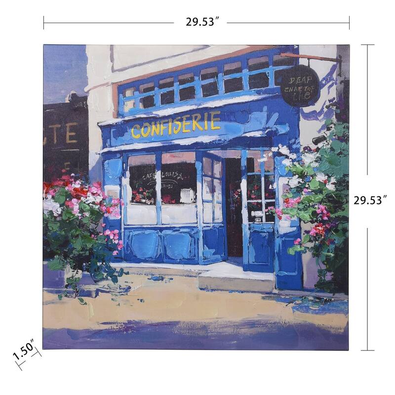 French Shop - Confiserie Sweet Shop with Hand Painted Accents