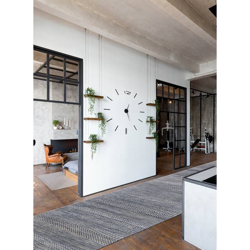 ECARPETGALLERY Hand-knotted Finest Silk Shadow Dark Blue Viscose, Wool Rug - 2'7 x 14'1