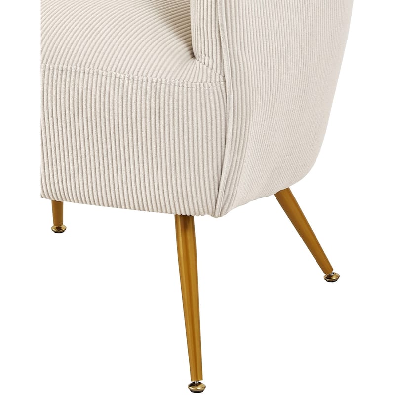 Modern Corduroy Channel Living Room Chair