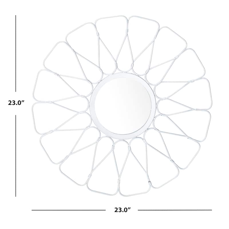 SAFAVIEH Chynna 23-inch Silver Round Mirror - 23" W x 1.5" L x 23" H - 23Wx2Dx23H