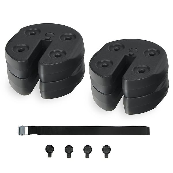 4PCS 20lbs Weight Plates Water and Sand Filled Tent Weights for Legs