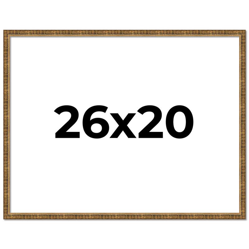 26x20 Frame Gold Picture Frame - Complete Modern Photo Frame Includes