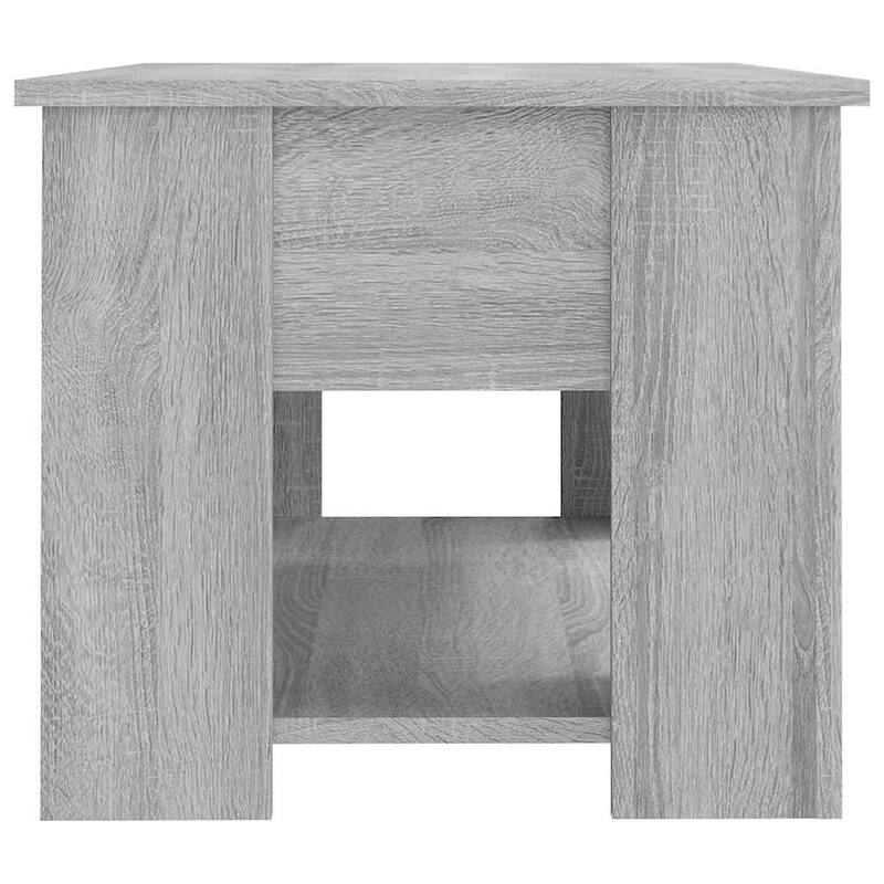 vidaXL Coffee Table Lift Top End Table Accent Side Sofa Table Engineered Wood - 31.1" x 19.3" x 16.1"
