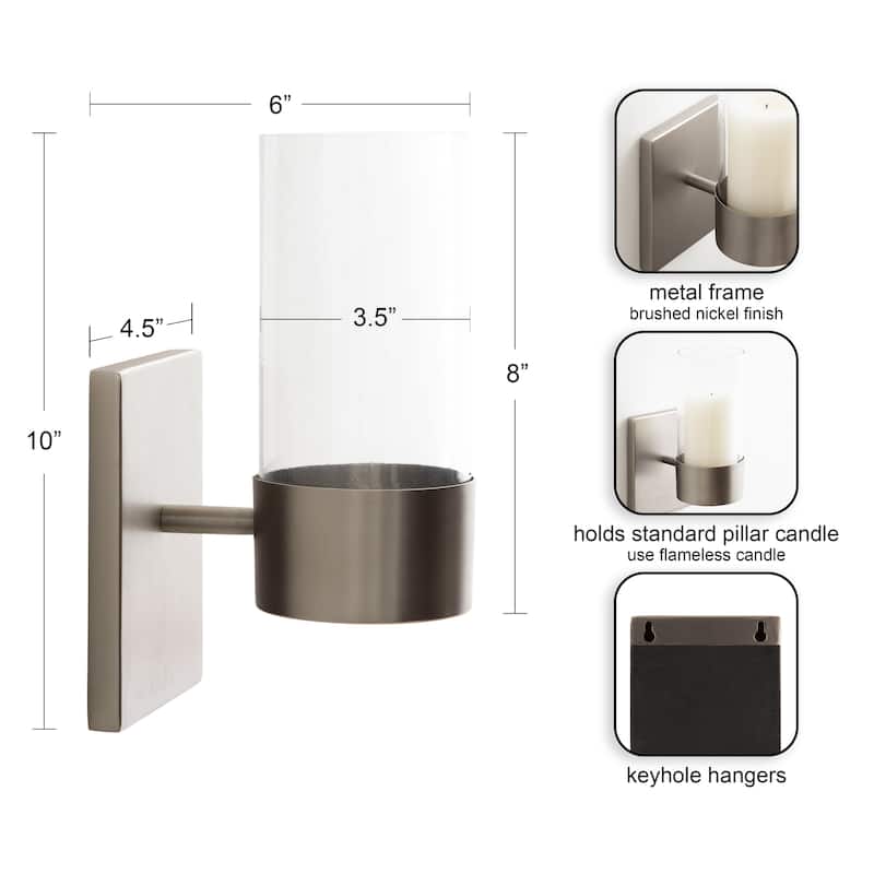 Kate and Laurel Zabler Metal Wall Sconce