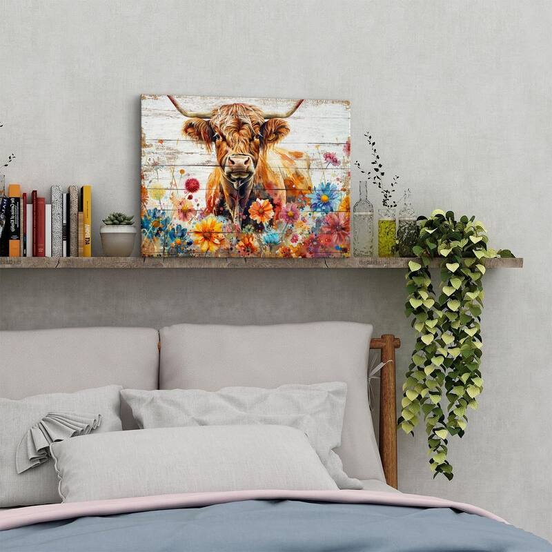 Wall Art Western Scottish Cow Pictures
