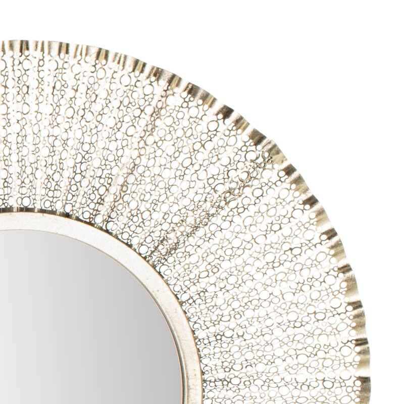 SAFAVIEH Shanice 31-inch Gold Round Mirror - 30.5" W x 1" L x 30.5" H - 31Wx1Dx31H