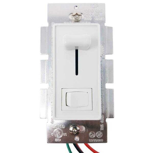 Shop Light Dimmer Switch For Led Lights Halogen Or Cfl Lamps Adjustable Electrical Knob Dimming Switches Wall Plate 1 Pack Overstock 29805685