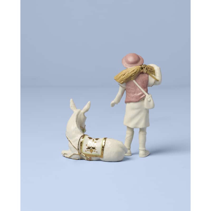 Lenox First Blessing Boy with Donkey Figurine