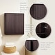 preview thumbnail 28 of 49, Teamson Home 22 in Wooden Bathroom Wall Cabinet, Wood Organizer for Bathroom, Kitchen, Laundry, Space Saving Furniture