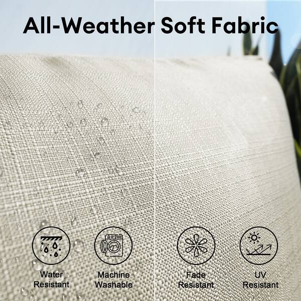 FINCATI 27" × 27" Outdoor Cushion Replacement Cover, Cushion Slipcover for Sectionals, Patio Seat Cover 27 Inches (COVER ONLY!)
