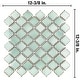 preview thumbnail 5 of 10, Merola Tile Hudson Tangier Mint Green 12-3/8" x 12-3/8" Porcelain Floor and Wall Tile