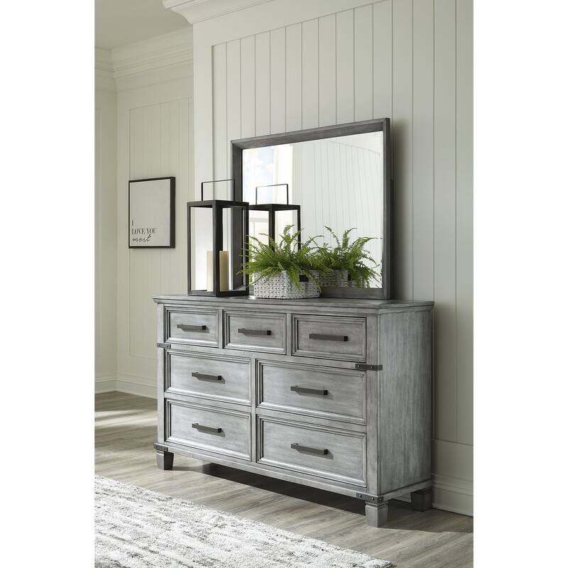 Signature Design by Ashley Russelyn Gray Dresser and Mirror
