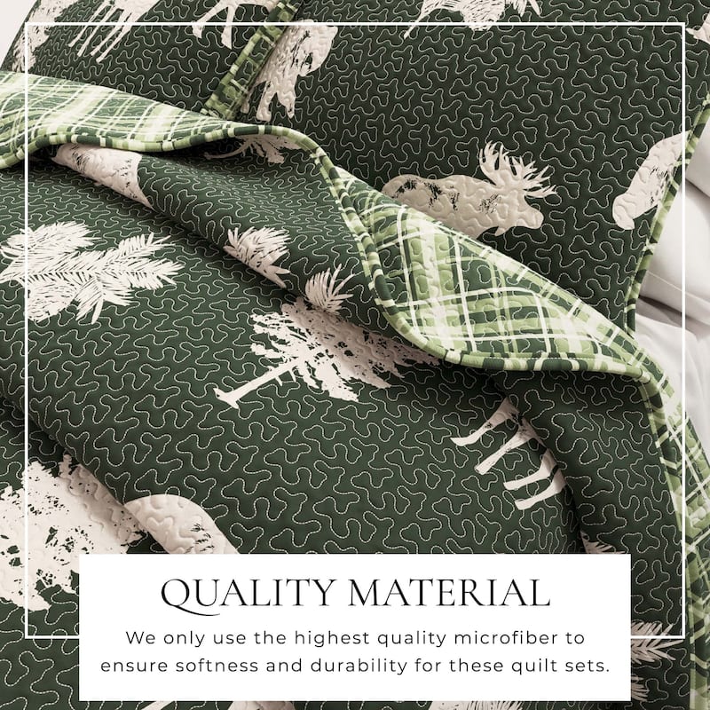 Rio Ridge Collection 3 Piece Lodge Quilt Set with Shams