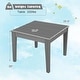 preview thumbnail 5 of 31, Gymax Kids Square Table Indoor Outdoor Heavy-Duty All-Weather Activity