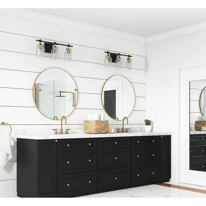 Modern 2/3-Light Glass Style Over Mirror Vanity Lighting Fxiture