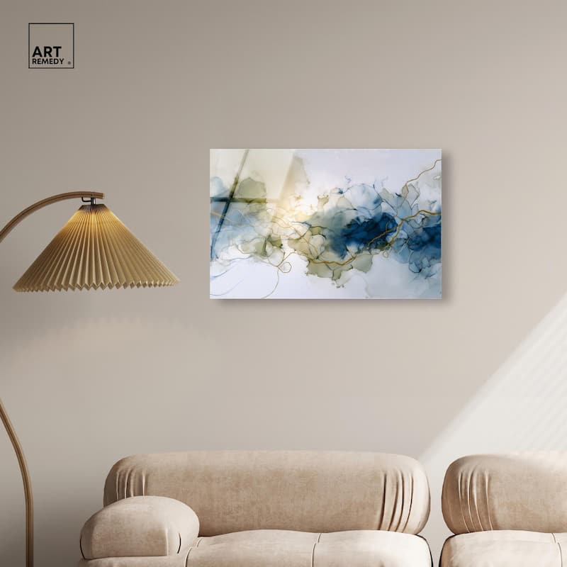 Fluid Geode Acrylic by Art Remedy, Ready to Hang