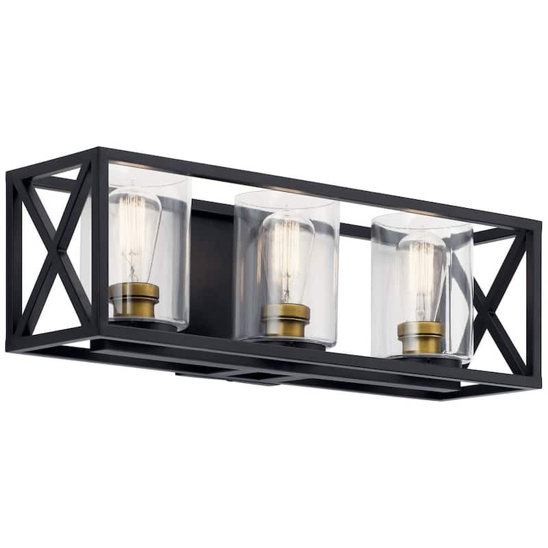 Kichler Moorgate 3 Light 23" Wide Vanity Light with Clear Glass Shades