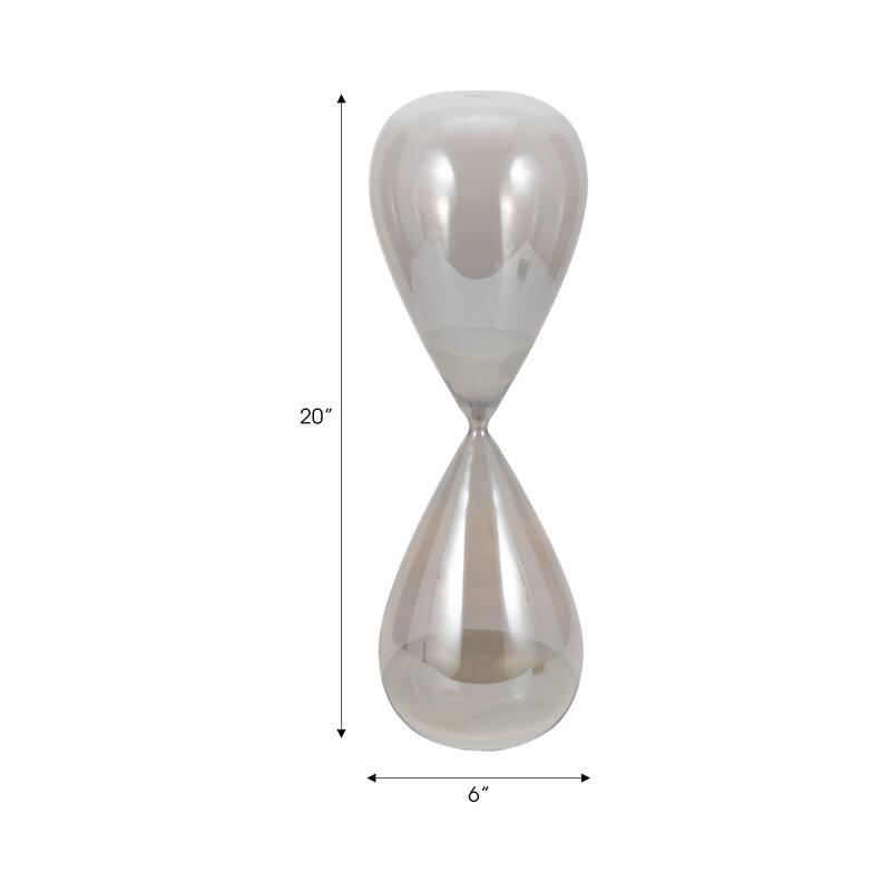 Contemporary Hourglass Sculpture for Home Decor - Stylish Decorative Object