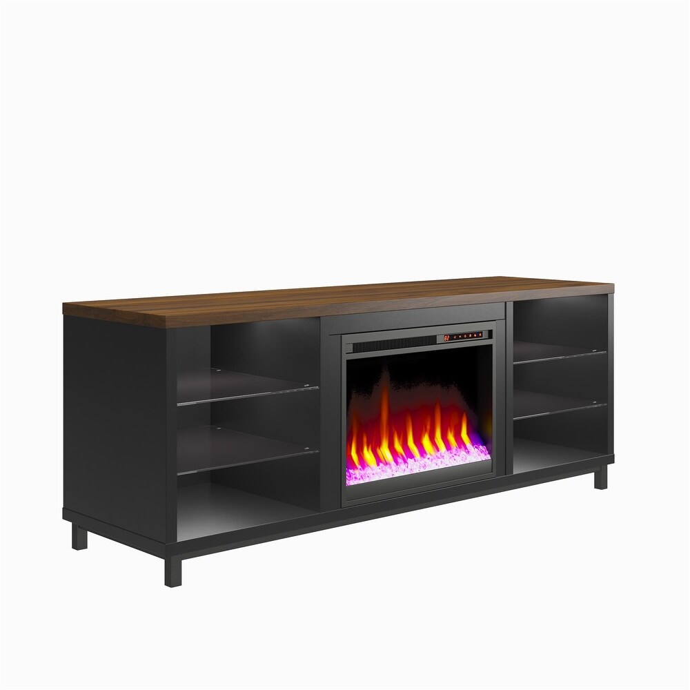 Black Fireplace TV Stand Bed Bath & Beyond