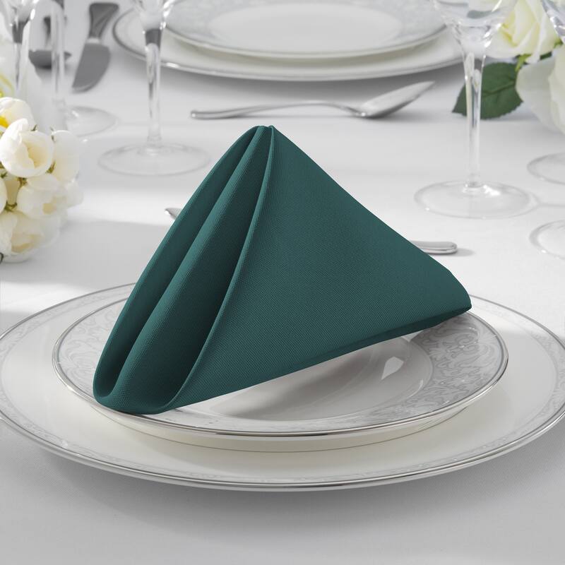 12 Pack 20 Inch Polyester Cloth Dinner Napkins for Party Restaurant