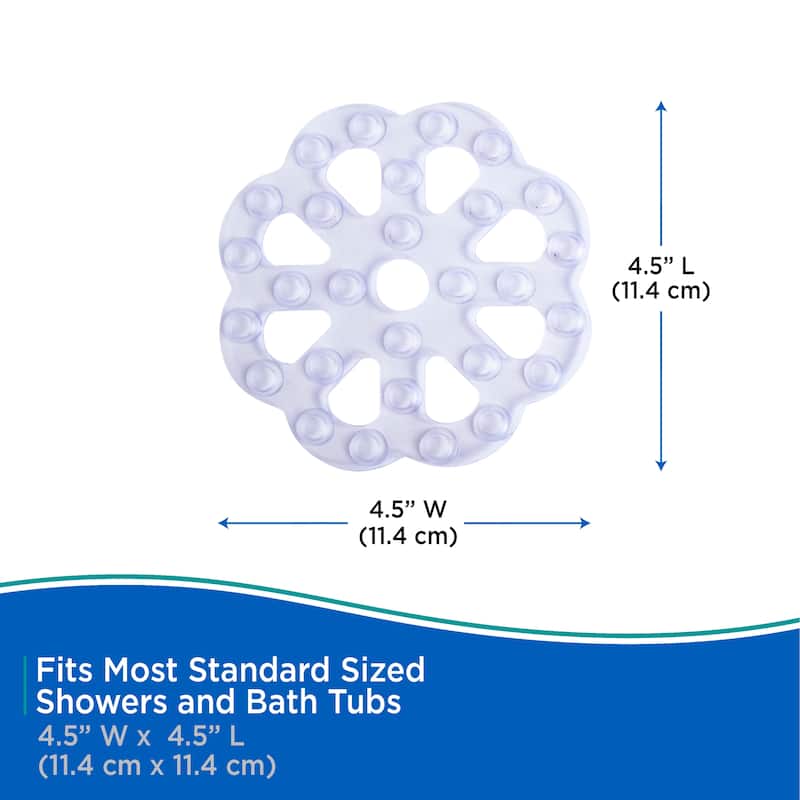 Kenney Suction Cup Bath Mat Treads, 6-Pack