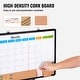 preview thumbnail 19 of 67, White/Enclosed/Large Cork Board Monthly Calendar Whiteboard & Cork Board Combo