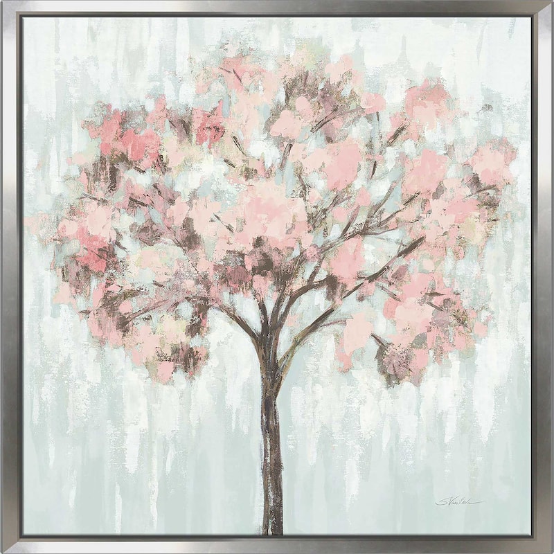 "Blooming Tree Blush Crop" Print on Floating Canvas