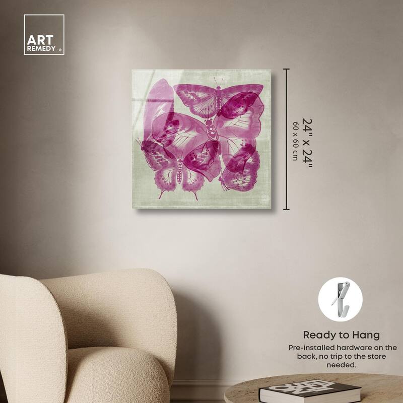 Fluttering Wings Acrylic by Art Remedy, Ready to Hang