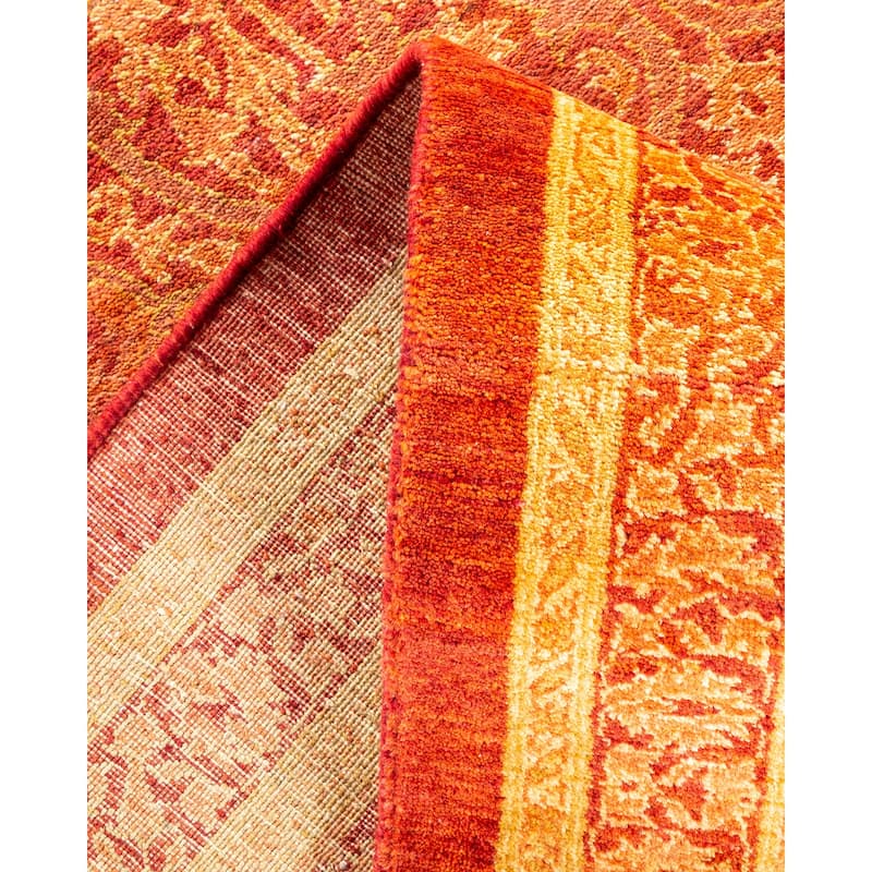 Mogul, One-of-a-Kind Hand-Knotted Area Rug - Orange, 8' 2" x 10' 1" - 8' 2" x 10' 1"