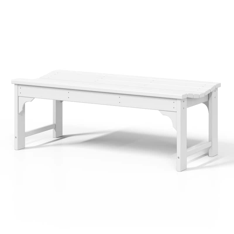 Polytrends Laguna Hdpe All Weather Outdoor Patio 48" Bench