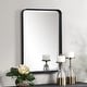 preview thumbnail 6 of 5, Uttermost Croften Black Vanity Mirror