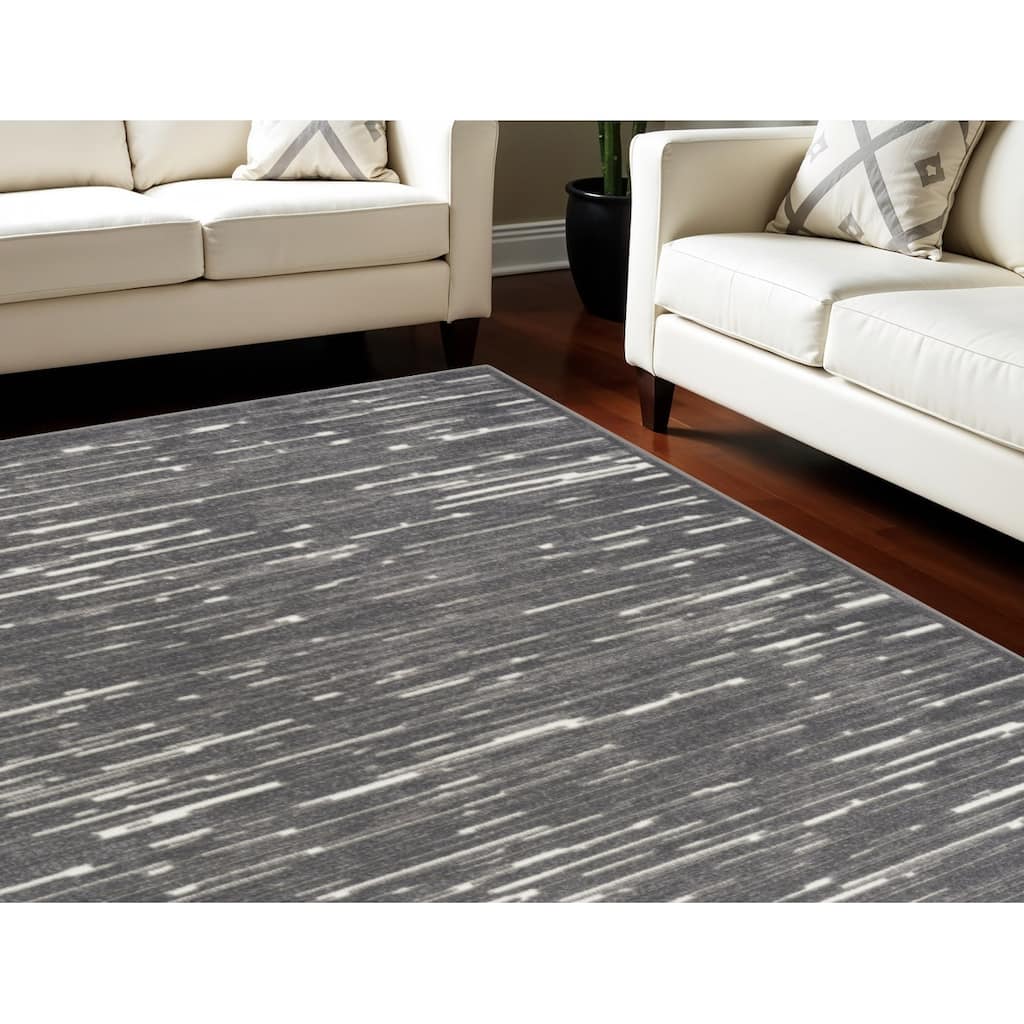 Bazo Geometric Modern Woven Low Pile Area Rug