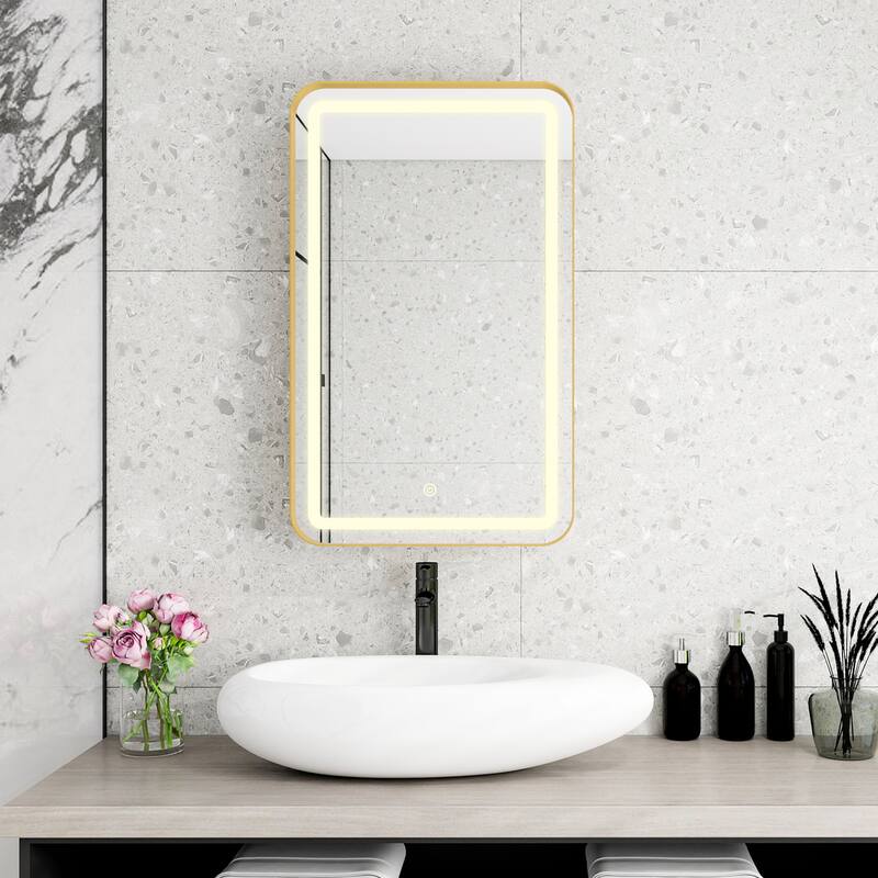 Rectangle Medicine Cabinet Mirror Bathroom Mirror with Storage