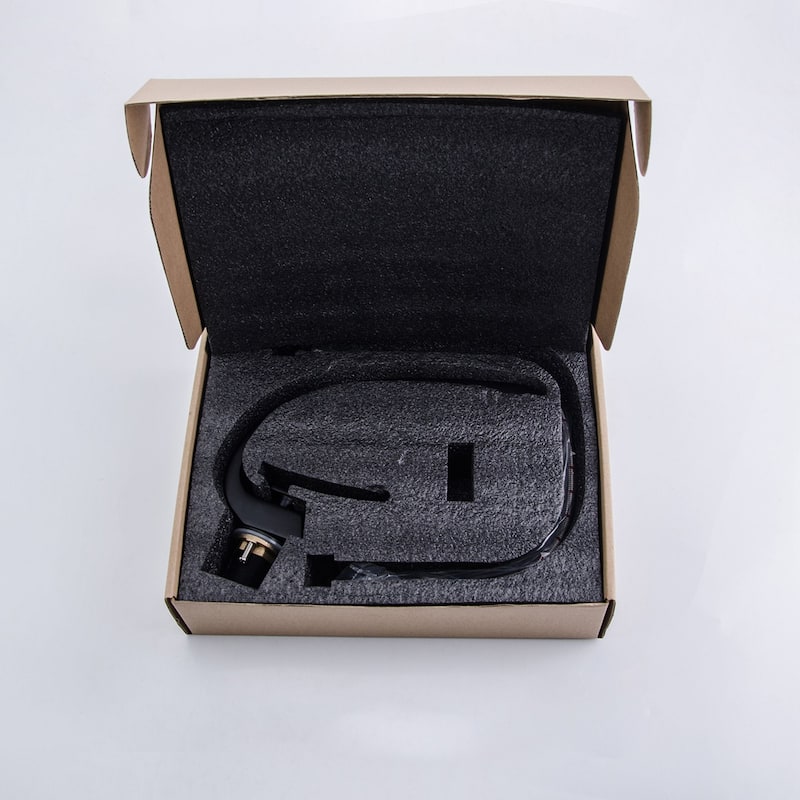 Single Handle Vessel Bathroom Faucet in Matte Black